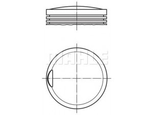 MAHLE ORIGINAL 002 28 00 stūmoklis 
 Variklis -> Cilindrai/stūmokliai
102 030 40 38, 102 030 65 38, 102 037 21 04