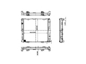 ORDONEZ 2066059 radiatorius, variklio aušinimas
1245000103, 1245000203, 1245008603