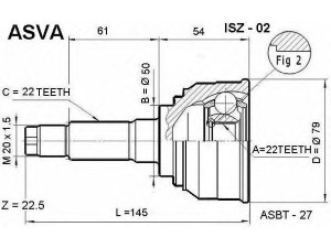 ASVA ISZ-02 jungčių komplektas, kardaninis velenas 
 Ratų pavara -> Sujungimai/komplektas
8-94108-634-3, 8-94108-635-3, 8-94467-664-0