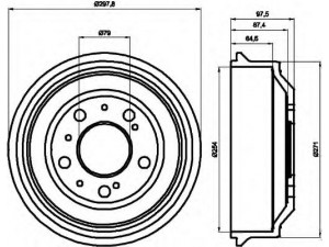 HELLA 8DT 355 302-191 stabdžių būgnas 
 Stabdžių sistema -> Būgninis stabdys -> Stabdžių būgnas
424738, 1306211080, 424738