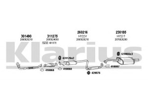 KLARIUS 450009E išmetimo sistema 
 Išmetimo sistema -> Išmetimo sistema, visa