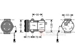 VAN WEZEL 1800K277 kompresorius, oro kondicionierius 
 Oro kondicionavimas -> Kompresorius/dalys
1037516, 1E0361450, 96FW19D629AE