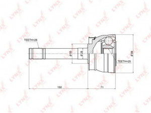 LYNXauto CO-5791 jungčių komplektas, kardaninis velenas
39100-2S600, 39100-2S660, 39211-58G60