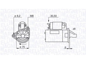 MAGNETI MARELLI 063522629010 starteris 
 Elektros įranga -> Starterio sistema -> Starteris
96 289 430, 96 497 702