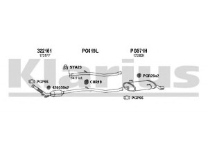 KLARIUS 630953U išmetimo sistema