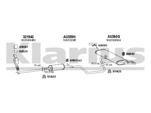 KLARIUS 940526U išmetimo sistema 
 Išmetimo sistema -> Išmetimo sistema, visa