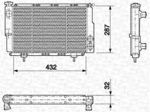 MAGNETI MARELLI 350213610000 radiatorius, variklio aušinimas 
 Aušinimo sistema -> Radiatorius/alyvos aušintuvas -> Radiatorius/dalys
7600669799, 7701348798
