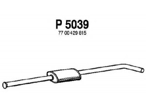 FENNO P5039 vidurinis duslintuvas 
 Išmetimo sistema -> Duslintuvas
7700429815