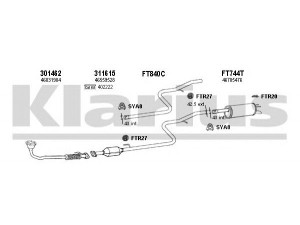 KLARIUS 330839U išmetimo sistema 
 Išmetimo sistema -> Išmetimo sistema, visa
