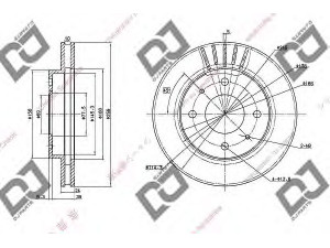 DJ PARTS BD1036 stabdžių diskas 
 Stabdžių sistema -> Diskinis stabdys -> Stabdžių diskas
51712-M2000, 51712M2000, MB407639