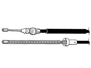 CEF PU02172 trosas, stovėjimo stabdys 
 Stabdžių sistema -> Valdymo svirtys/trosai
474589