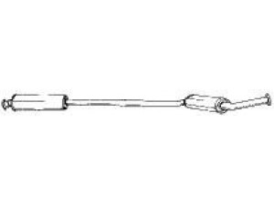AKS DASIS SG12437 vidurinis duslintuvas 
 Išmetimo sistema -> Duslintuvas
82462043