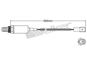 WALKER PRODUCTS 250-21020 lambda jutiklis 
 Variklis -> Variklio elektra
B64N 18 861, F8G8 18 861, N3A1 18 861A