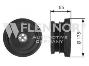 FLENNOR FVD99560 skriemulys, alkūninis velenas 
 Diržinė pavara -> Dirželio skriemulys
11232247890, LHG000100