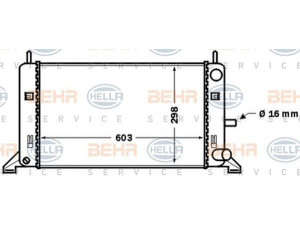 HELLA 8MK 376 768-031 radiatorius, variklio aušinimas 
 Aušinimo sistema -> Radiatorius/alyvos aušintuvas -> Radiatorius/dalys
1 652 497, 1 652 498, 6 168 493