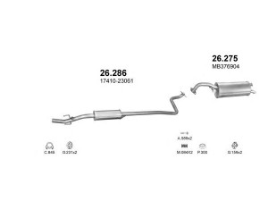 POLMO POLMO00709 išmetimo sistema 
 Išmetimo sistema -> Išmetimo sistema, visa