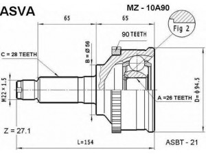 ASVA MZ-10A90 jungčių komplektas, kardaninis velenas
G044-25-600, G570-22-510B, G570-22-510C