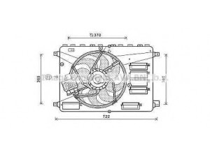 AVA QUALITY COOLING FD7554 ventiliatorius, radiatoriaus 
 Aušinimo sistema -> Oro aušinimas
1377555, 1380882, 1386382, 1426658