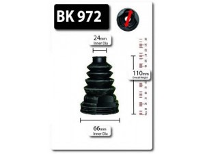 SHAFTEC BK972 gofruotoji membrana, kardaninis velenas 
 Ratų pavara -> Gofruotoji membrana