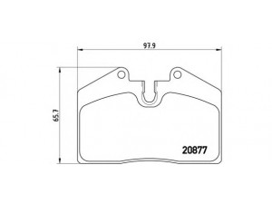 BREMBO P 85 094 stabdžių trinkelių rinkinys, diskinis stabdys 
 Techninės priežiūros dalys -> Papildomas remontas
8A0698451, 8A0698451A, 8A0698451B