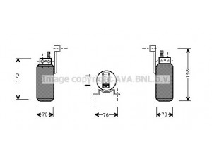 AVA QUALITY COOLING FDD296 džiovintuvas, oro kondicionierius 
 Oro kondicionavimas -> Džiovintuvas
72300473, 7230473, 95VW19959AB