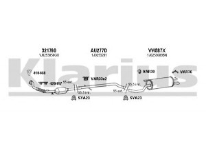 KLARIUS 931022U išmetimo sistema 
 Išmetimo sistema -> Išmetimo sistema, visa