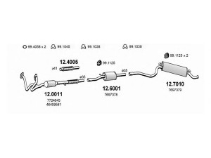 ASSO ART0841 išmetimo sistema 
 Išmetimo sistema -> Išmetimo sistema, visa
