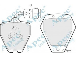 APEC braking PAD1078 stabdžių trinkelių rinkinys, diskinis stabdys 
 Techninės priežiūros dalys -> Papildomas remontas
4A0698151D, 4D0698151B
