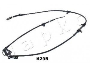 JAPKO 131K29R trosas, stovėjimo stabdys 
 Stabdžių sistema -> Valdymo svirtys/trosai
597704D800, 597704D800
