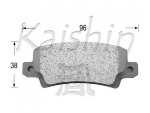 KAISHIN FK2227 stabdžių trinkelių rinkinys, diskinis stabdys 
 Techninės priežiūros dalys -> Papildomas remontas
446602020