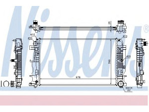 NISSENS 67156A radiatorius, variklio aušinimas 
 Aušinimo sistema -> Radiatorius/alyvos aušintuvas -> Radiatorius/dalys
2E0.121.253, 2E0.121.253 A, 2E0.121.253 B