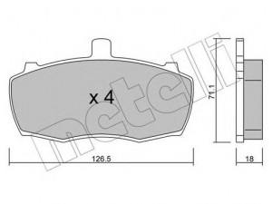 METELLI 22-0692-0 stabdžių trinkelių rinkinys, diskinis stabdys 
 Techninės priežiūros dalys -> Papildomas remontas
RTC3348, RTC3348