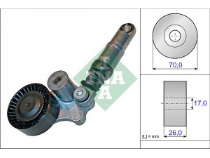 INA 534 0445 10 įtempiklio svirtis, V formos rumbuotas diržas 
 Diržinė pavara -> V formos rumbuotas diržas/komplektas -> Įtempiklis
642 200 15 70, 642 200 26 70