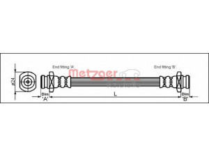 METZGER 4110089 stabdžių žarnelė 
 Stabdžių sistema -> Stabdžių žarnelės
51570-83E00