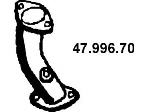 EBERSPÄCHER 47.996.70 išleidimo kolektorius 
 Išmetimo sistema -> Išmetimo vamzdžiai
17401-74470