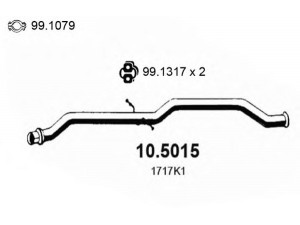 ASSO 10.5015 išleidimo kolektorius 
 Išmetimo sistema -> Išmetimo vamzdžiai
1717K1