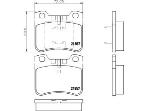 HELLA PAGID 8DB 355 008-301 stabdžių trinkelių rinkinys, diskinis stabdys 
 Techninės priežiūros dalys -> Papildomas remontas
425128, 425164, 425285, 425286