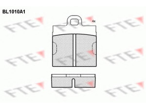 FTE BL1010A1 stabdžių trinkelių rinkinys, diskinis stabdys 
 Techninės priežiūros dalys -> Papildomas remontas
111 698 151 A, 111 698 151 C
