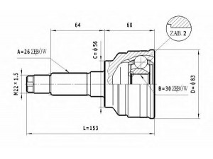 STATIM C.464 jungčių komplektas, kardaninis velenas 
 Ratų pavara -> Sujungimai/komplektas
F039-25-610A, F039-22-510B