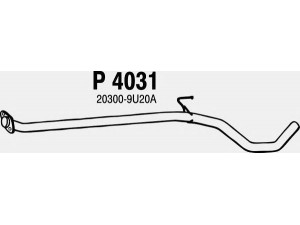 FENNO P4031 vidurinis duslintuvas 
 Išmetimo sistema -> Duslintuvas
20300-9U20A