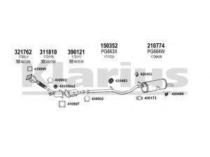 KLARIUS 630743E išmetimo sistema 
 Išmetimo sistema -> Išmetimo sistema, visa