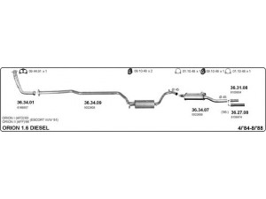 IMASAF 525000269 išmetimo sistema 
 Išmetimo sistema -> Išmetimo sistema, visa