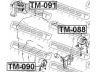 FEBEST TM-091 variklio montavimas 
 Variklis -> Variklio montavimas -> Variklio montavimo rėmas
12305-21060