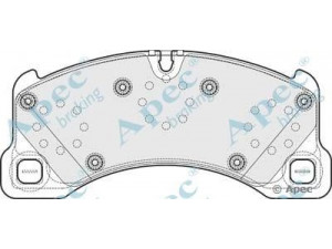 APEC braking PAD1670 stabdžių trinkelių rinkinys, diskinis stabdys 
 Techninės priežiūros dalys -> Papildomas remontas
95535193961, 95535193962, 95535193963