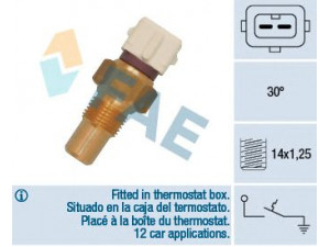 FAE 35295 temperatūros jungiklis, aušinimo skysčio įspėjimo lemputė 
 Aušinimo sistema -> Siuntimo blokas, aušinimo skysčio temperatūra
0242.77