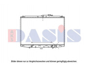 AKS DASIS 100076N radiatorius, variklio aušinimas 
 Aušinimo sistema -> Radiatorius/alyvos aušintuvas -> Radiatorius/dalys
19010PGM901, 19010PGM902