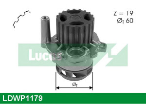 LUCAS ENGINE DRIVE LDWP1179 vandens siurblys 
 Aušinimo sistema -> Vandens siurblys/tarpiklis -> Vandens siurblys
045121011C, 045121019A