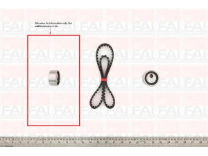 FAI AutoParts TBK88 paskirstymo diržo komplektas 
 Techninės priežiūros dalys -> Papildomas remontas
16806-00QAT, 16806-00QAU, 7700106241