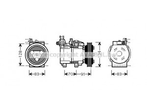 AVA QUALITY COOLING HYK263 kompresorius, oro kondicionierius 
 Oro kondicionavimas -> Kompresorius/dalys
9770122060