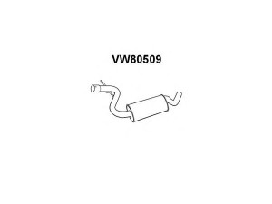 VENEPORTE VW80509 vidurinis duslintuvas 
 Išmetimo sistema -> Duslintuvas
1T0253209E